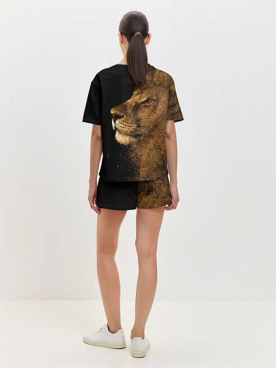 Женская пижама с шортами / Лев