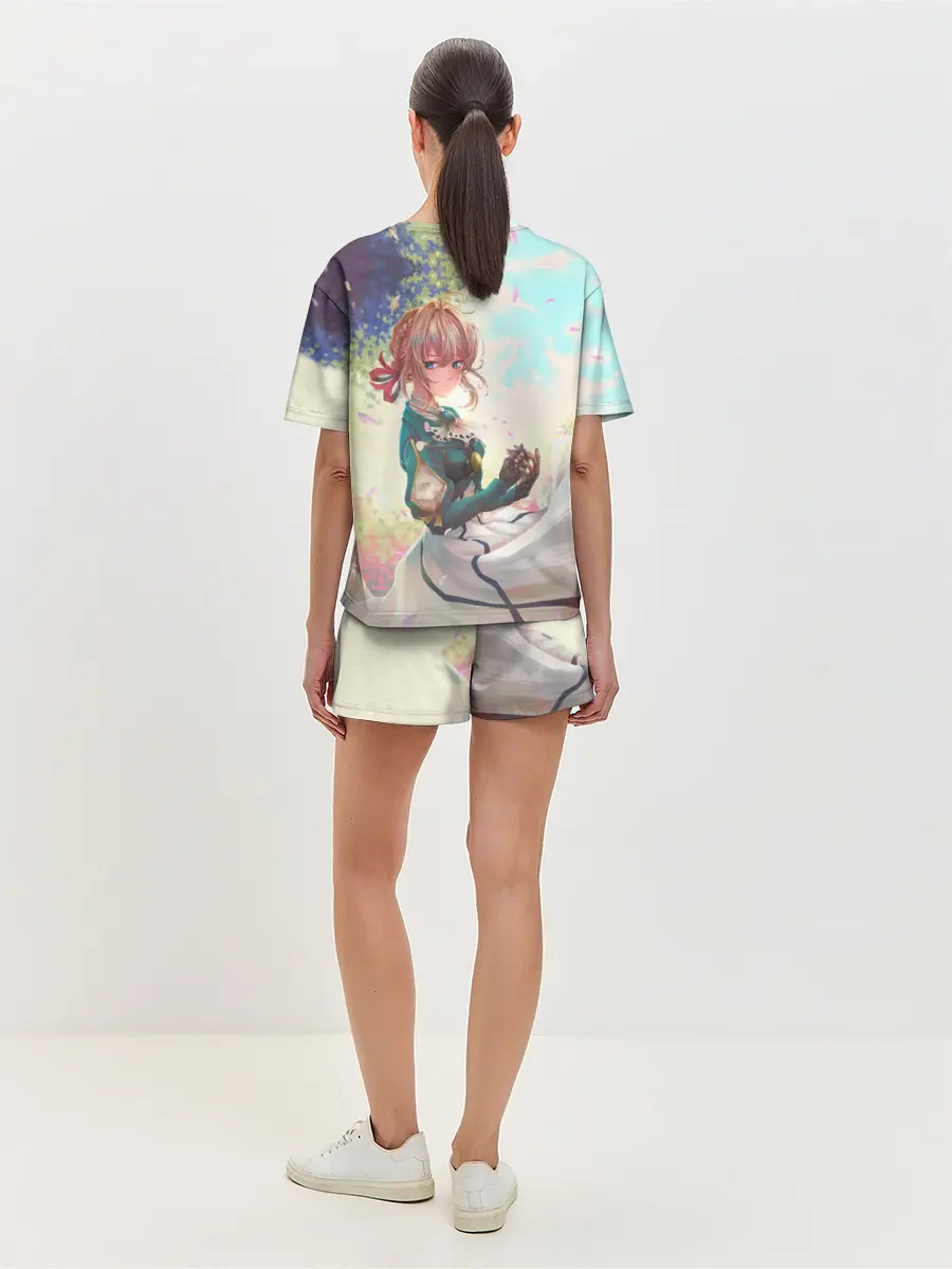 Женская пижама с шортами / Violet Evergarden_8