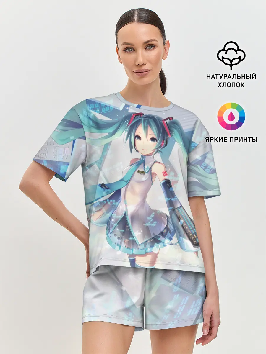 Женская пижама с шортами / Сияние Мика Хацуне