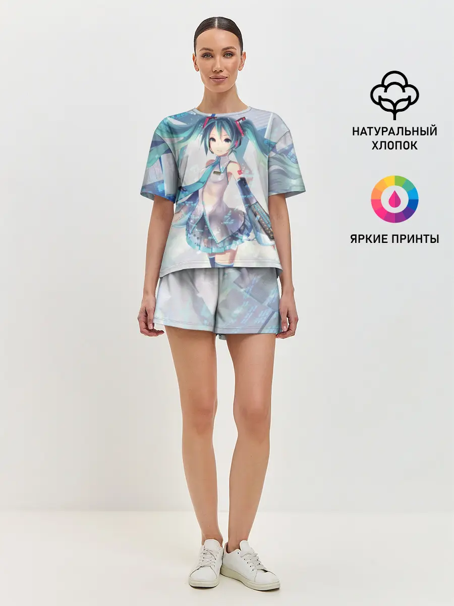 Женская пижама с шортами / Сияние Мика Хацуне