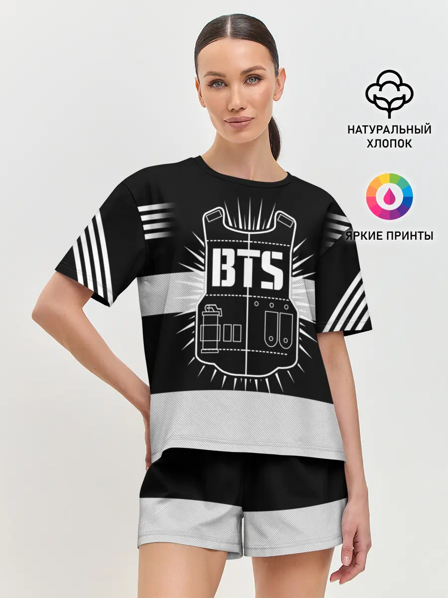 Женская пижама с шортами / BTS ARMY 97 JUNG KOOK