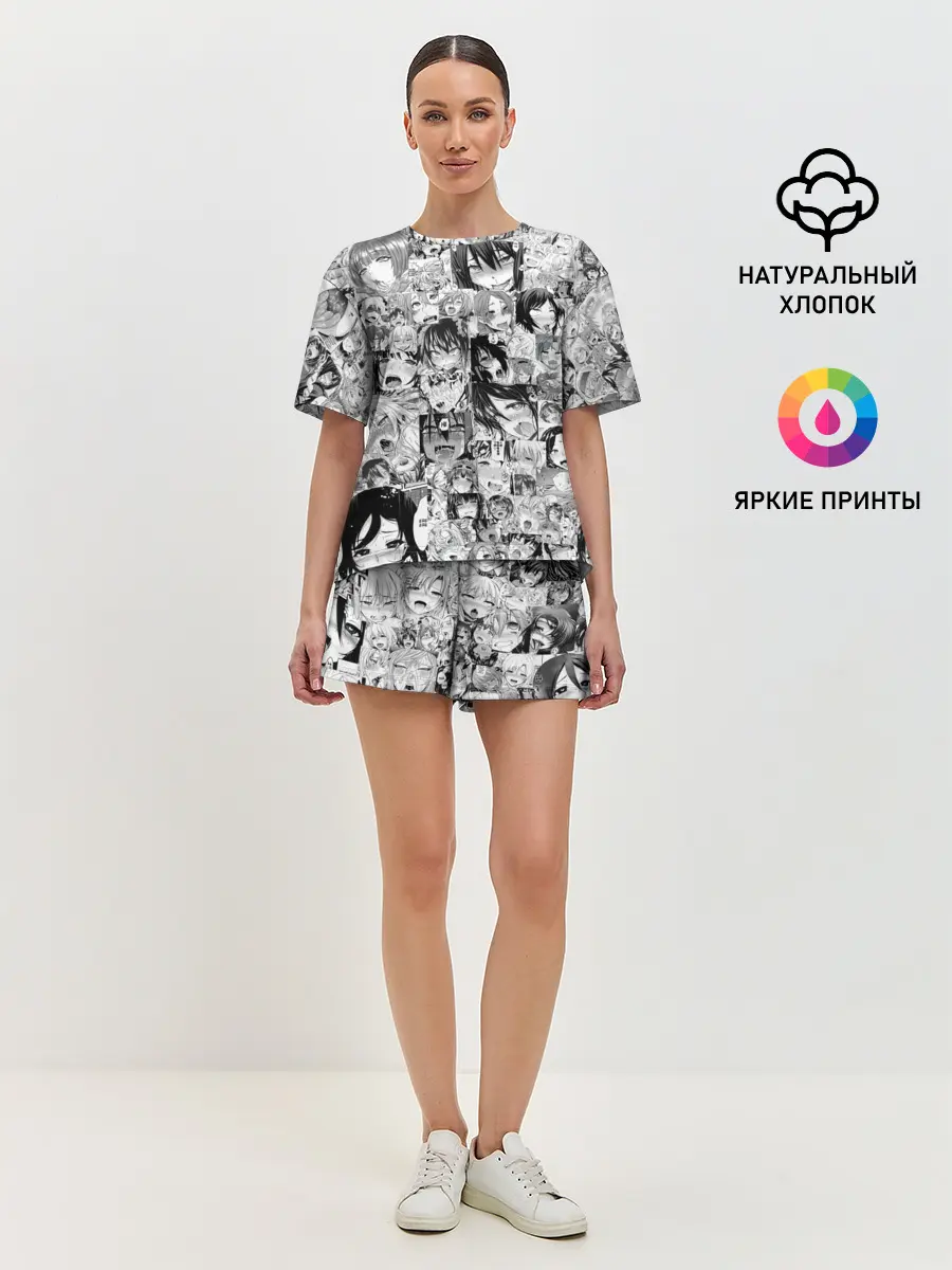 Женская пижама с шортами / АХЕГАО ЛИЦА | AHEGAO FACES