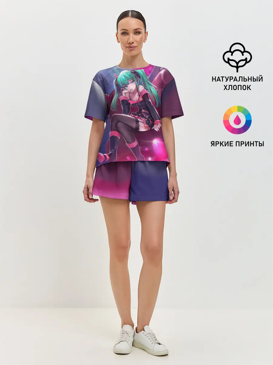 Женская пижама с шортами / Хатсуне Мику