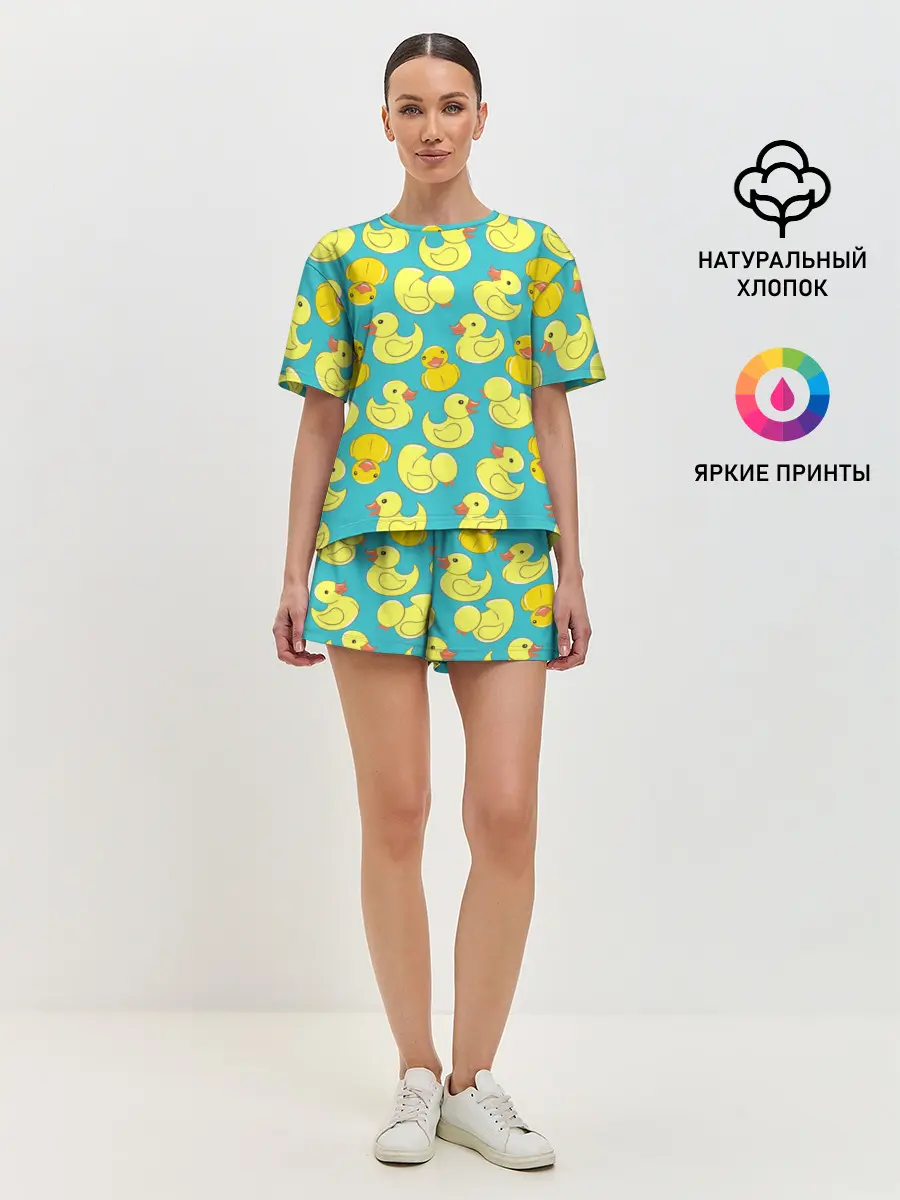 Женская пижама с шортами / Duck