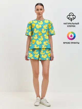 Женская пижама с шортами / Duck