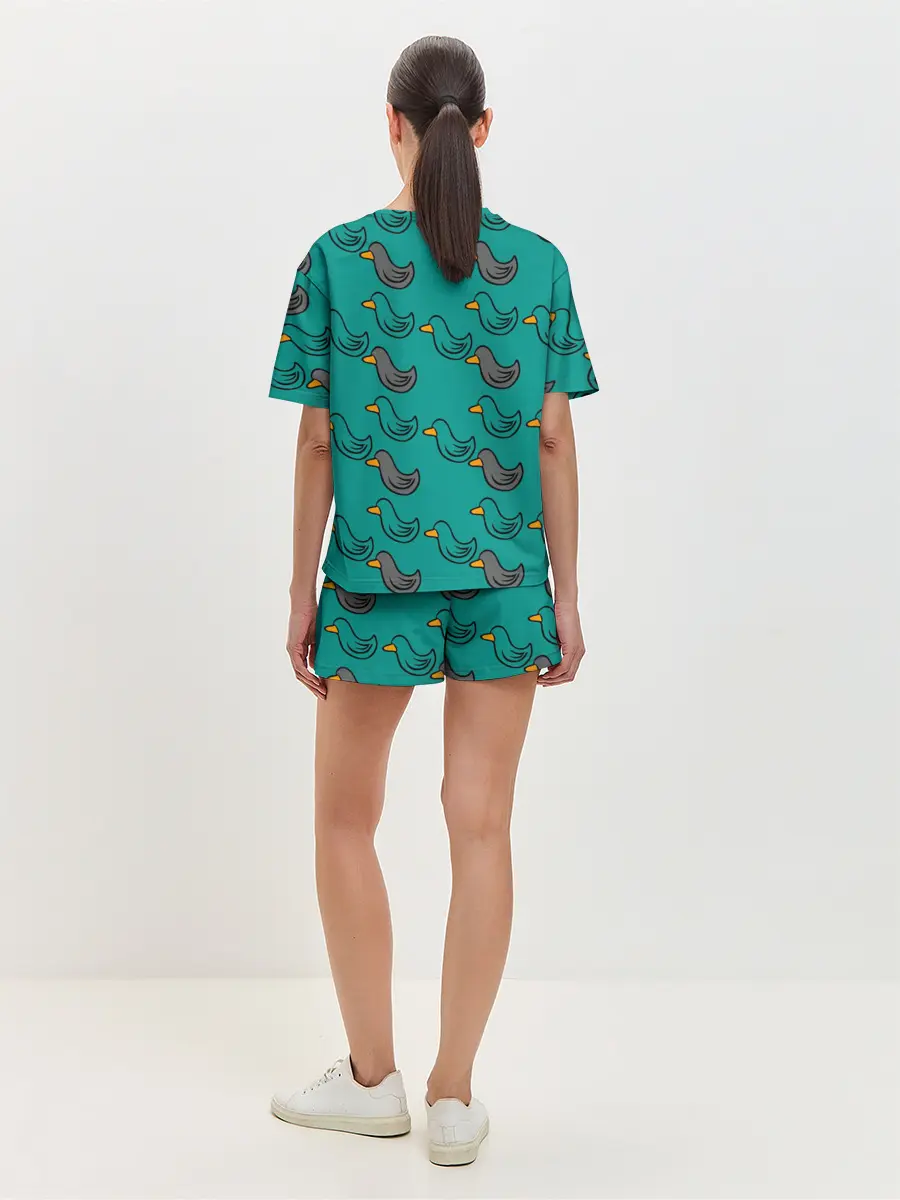 Женская пижама с шортами / Утка