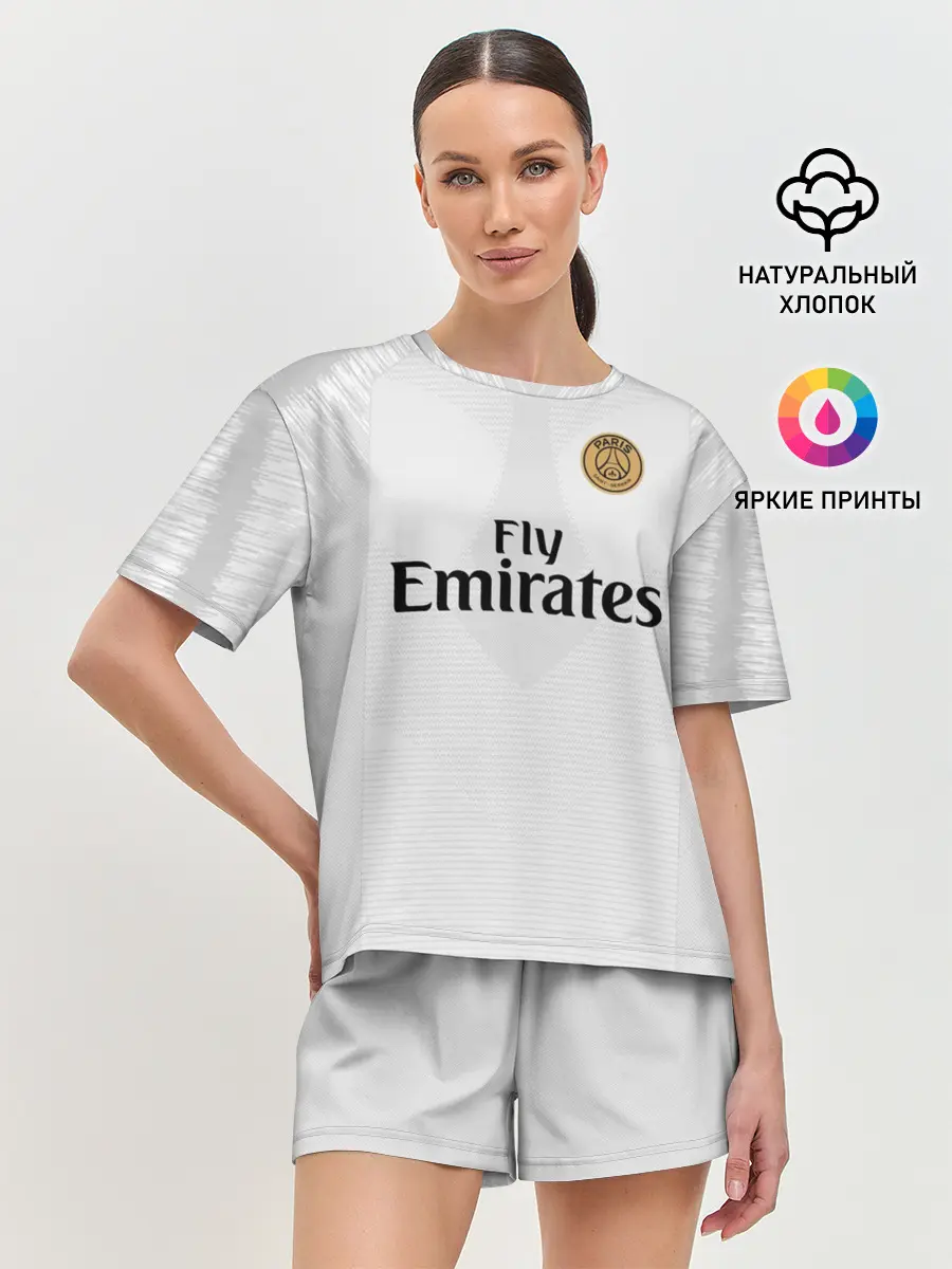 Женская пижама с шортами / Mbappe away 18-19