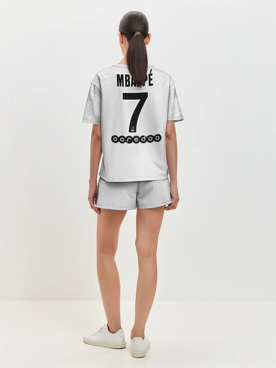 Женская пижама с шортами / Mbappe away 18-19