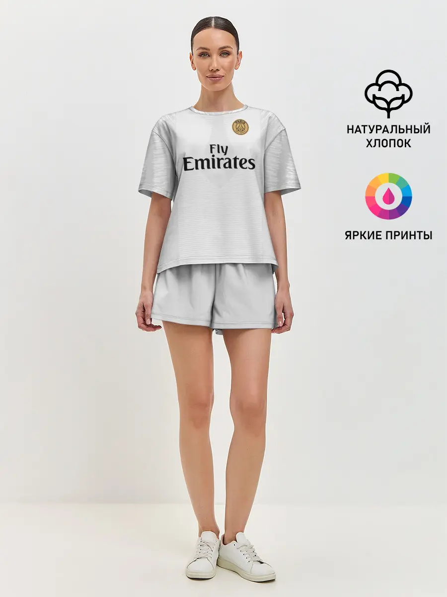 Женская пижама с шортами / Mbappe away 18-19
