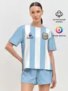 Женская пижама с шортами / Марадона Аргентина ретро