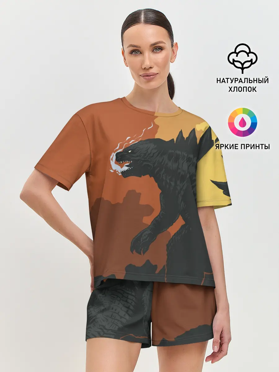 Женская пижама с шортами / GODZILLA | ГОДЗИЛЛА
