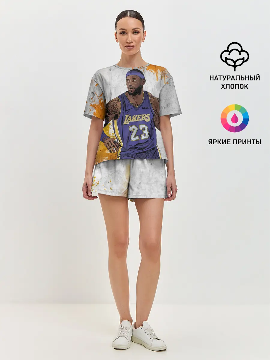Женская пижама с шортами / Леброн Джеймс