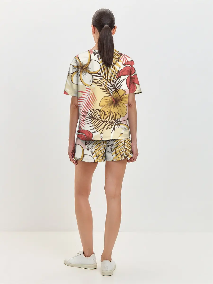 Женская пижама с шортами / Тропики