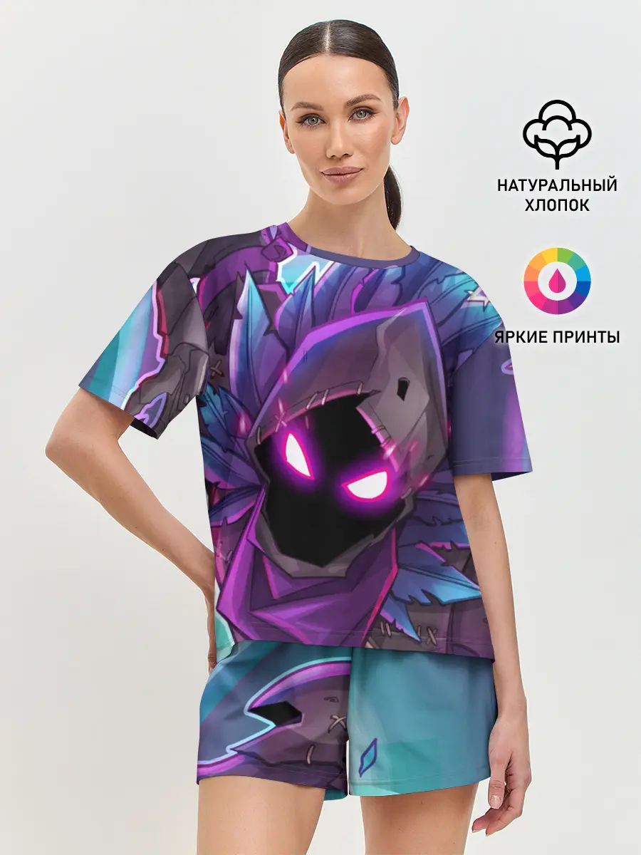 Женская пижама с шортами / FORTNITE RAVEN | ФОРТНАЙТ ВОРОН