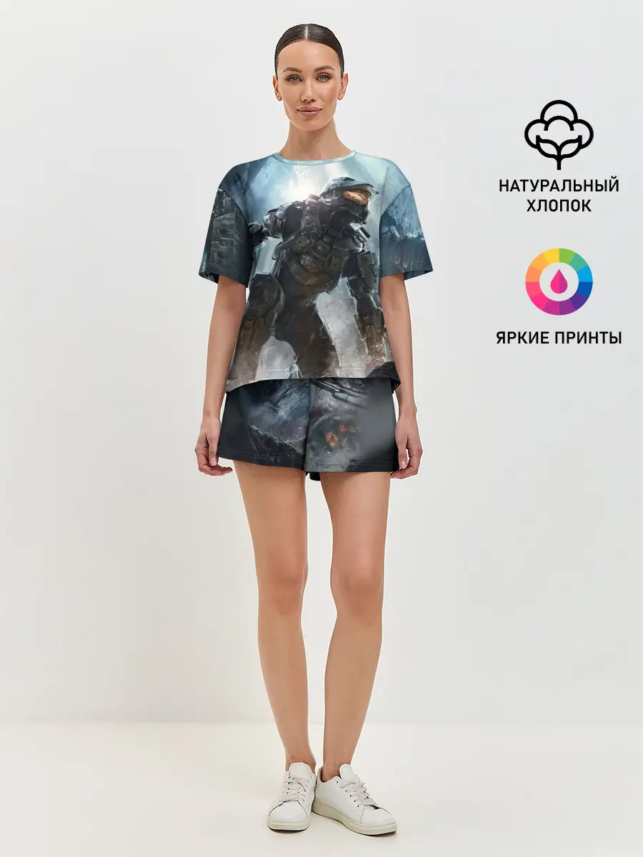 Женская пижама с шортами / Halo