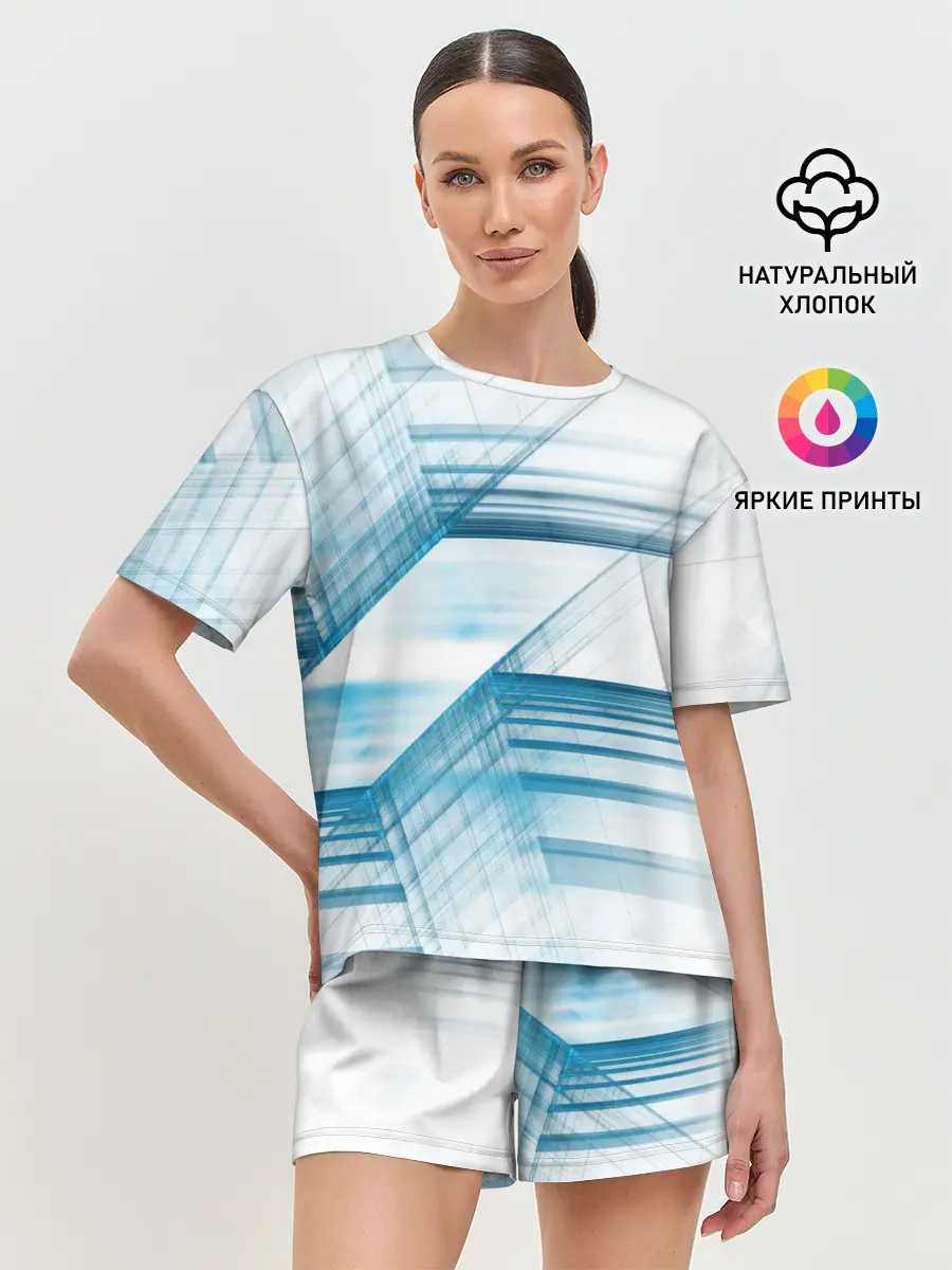 Женская пижама с шортами / STRIPES