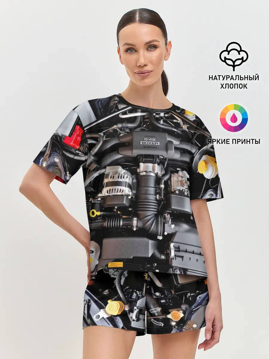 Женская пижама с шортами / Engine