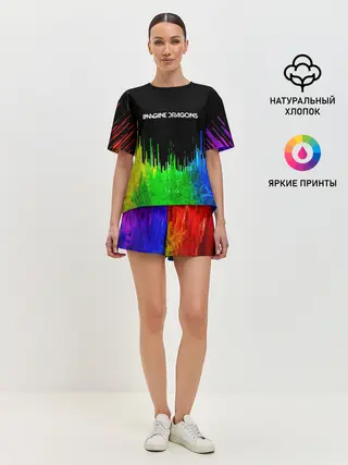 Женская пижама с шортами / IMAGINE DRAGONS
