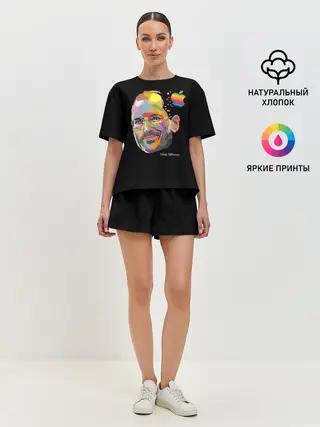 Женская пижама с шортами / Стив Джобс / Think Different