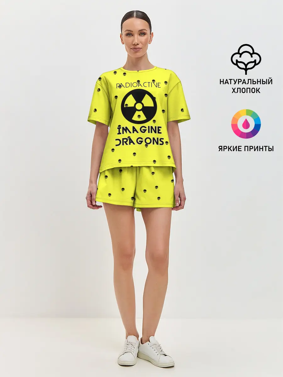 Женская пижама с шортами / Imagine Dragons radioactive