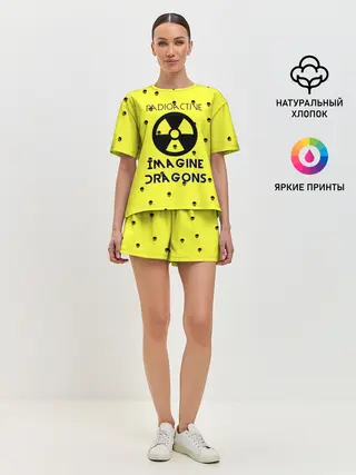 Женская пижама с шортами / Imagine Dragons radioactive