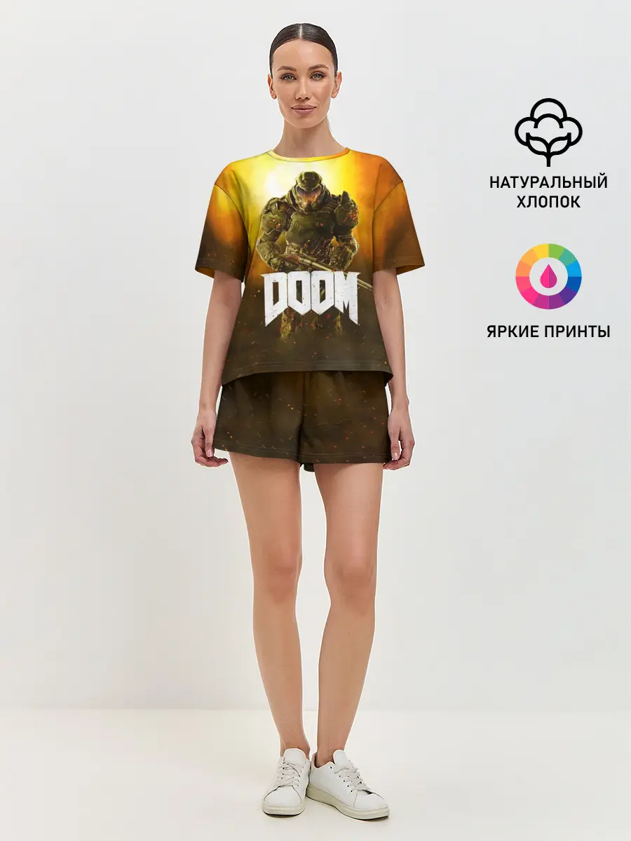 Женская пижама с шортами / DOOM 2016