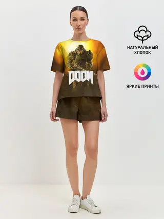 Женская пижама с шортами / DOOM 2016