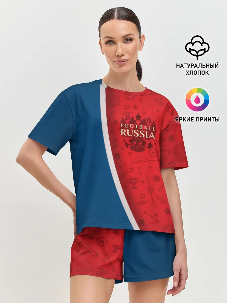 Женская пижама с шортами / Football Russia