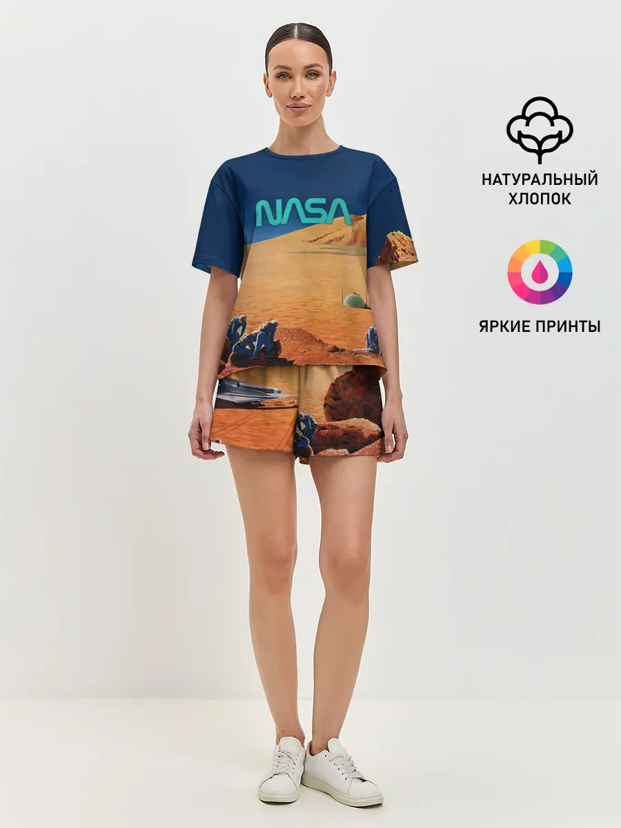 Женская пижама с шортами / NASA on Mars