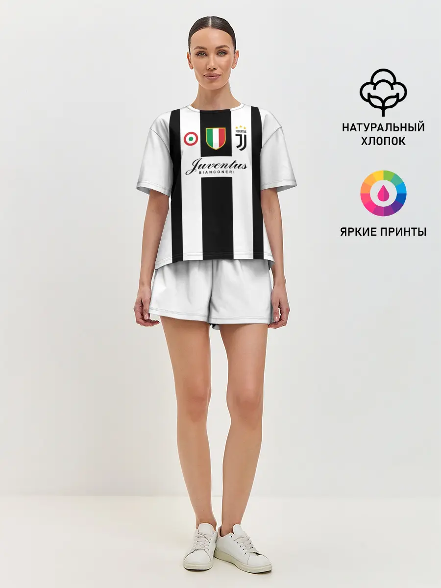 Женская пижама с шортами / JUVENTUS BIANCONERI