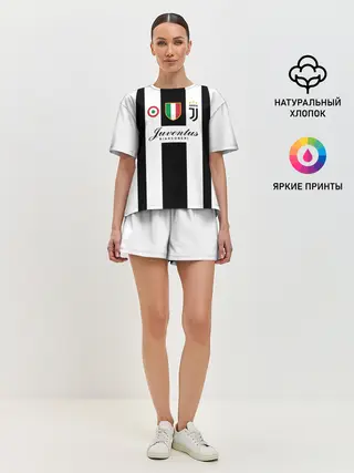 Женская пижама с шортами / JUVENTUS BIANCONERI