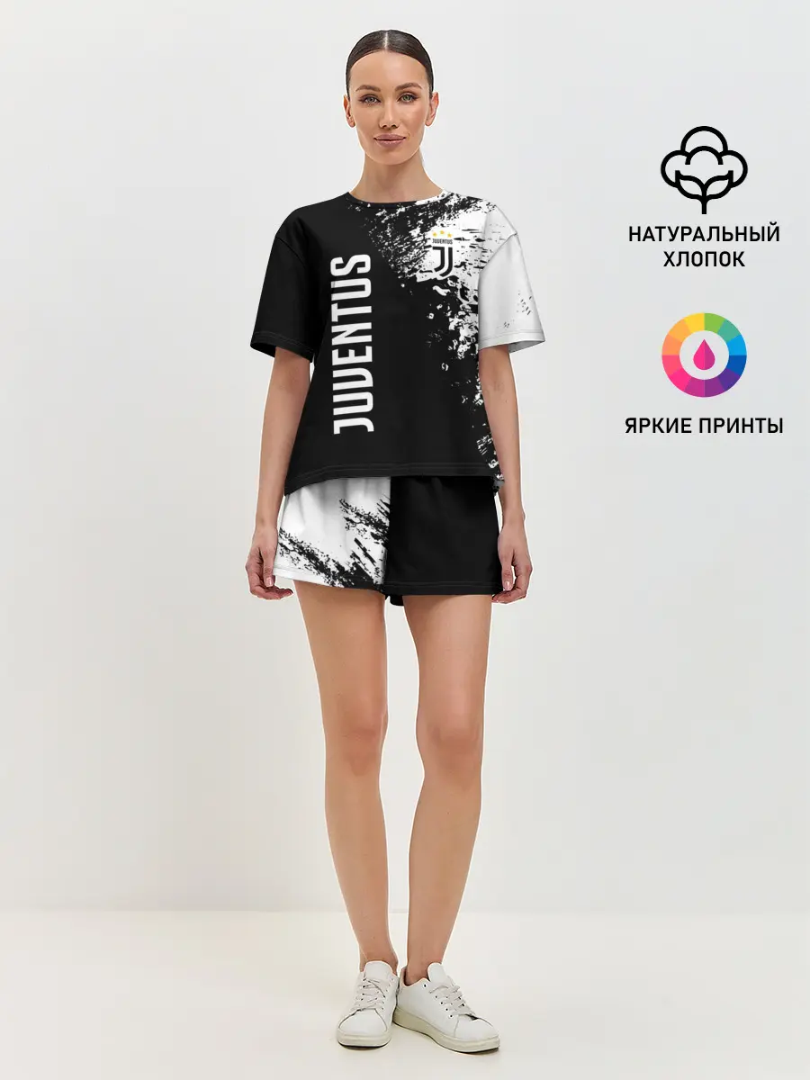 Женская пижама с шортами / JUVENTUS BIANCONERI