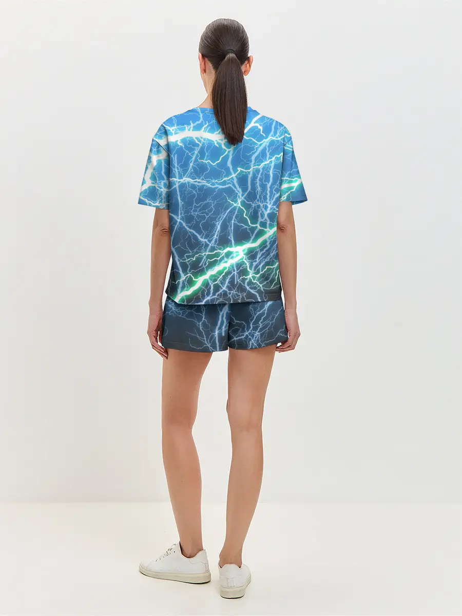 Женская пижама с шортами / РАЗРЯДЫ МОЛНИЙ