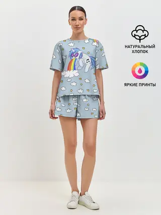 Женская пижама с шортами / Винил Скрэтч