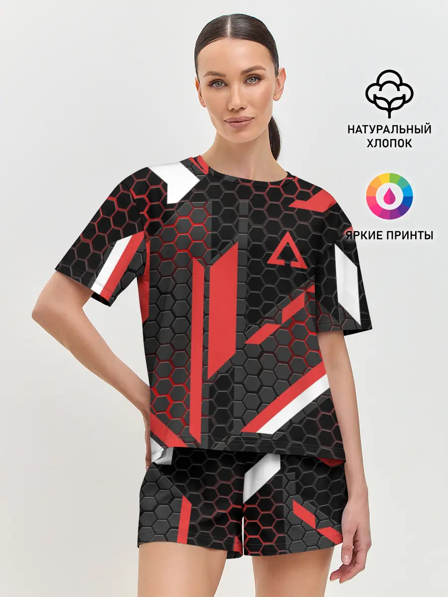 Женская пижама с шортами / CS GO CYREX 3D | КС ГО САЙРЕКС