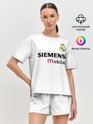 Женская пижама с шортами / Бекхэм Реал Ретро