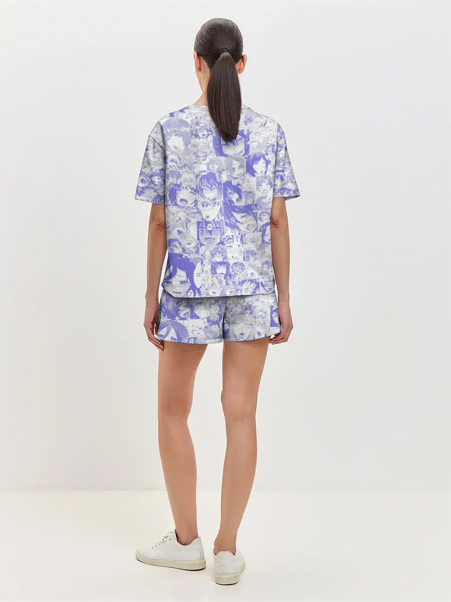 Женская пижама с шортами / AHEGAO BLUE