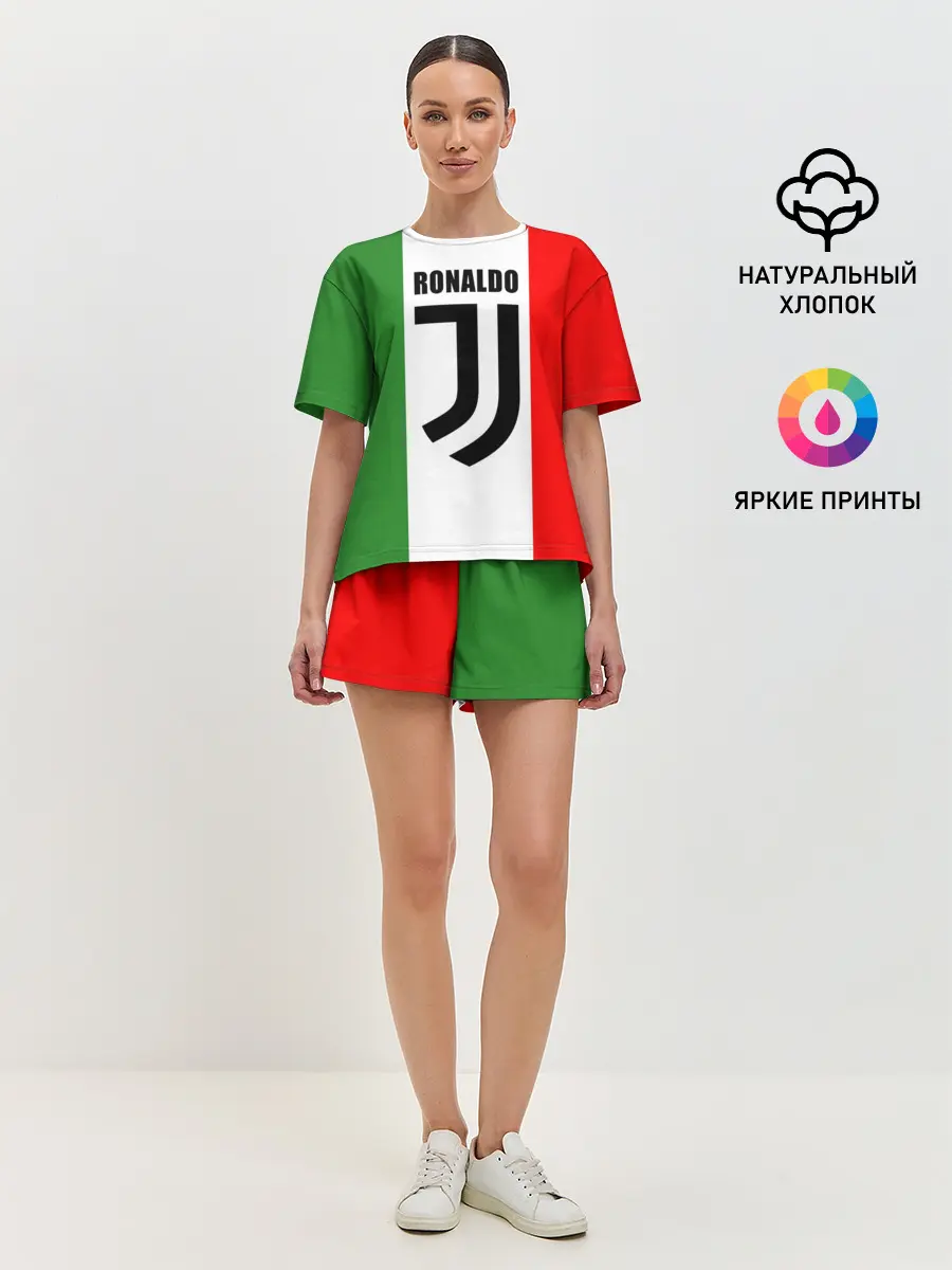 Женская пижама с шортами / Ronaldo Juventus Italy