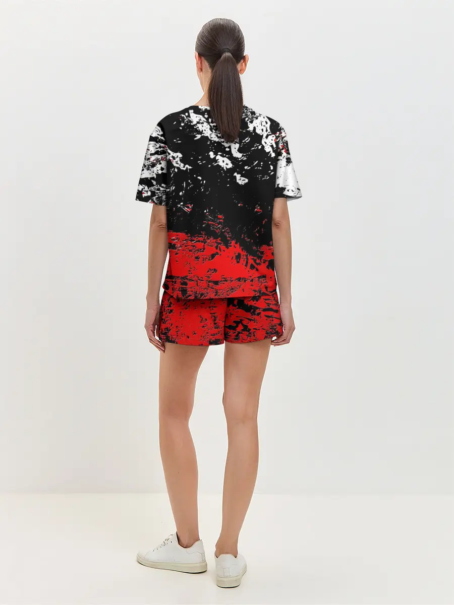 Женская пижама с шортами / БРЫЗГИ КРАСОК