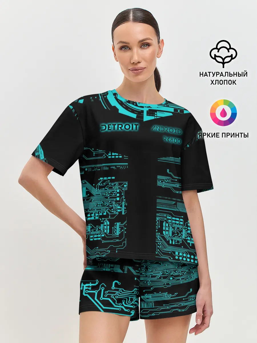 Женская пижама с шортами / Detroit become human