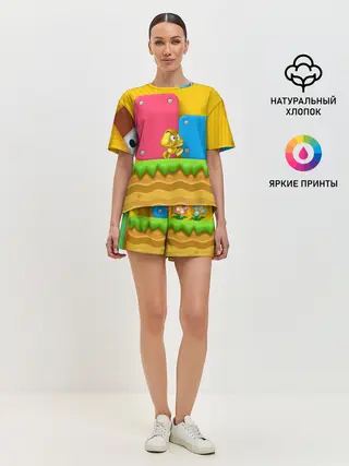 Женская пижама с шортами / Супер Марио