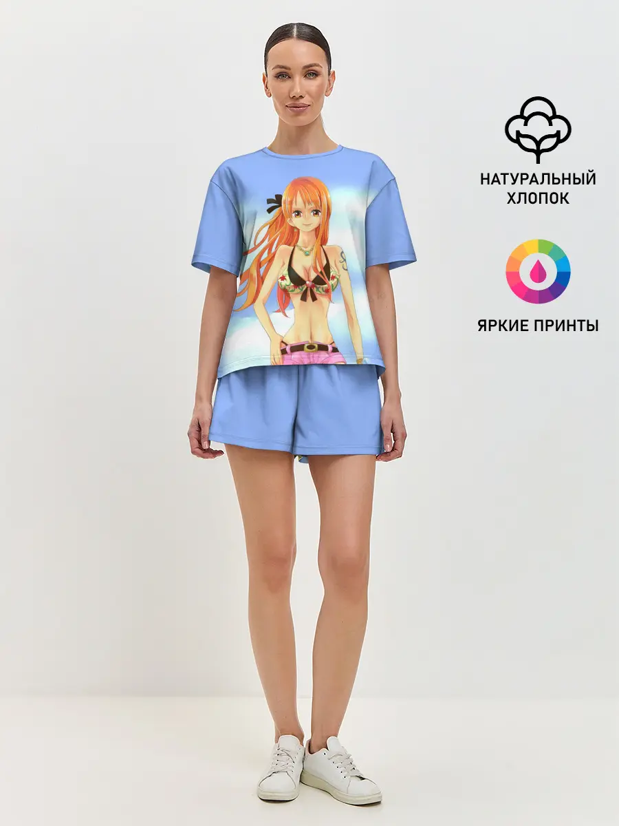 Женская пижама с шортами / Рыжая Нами