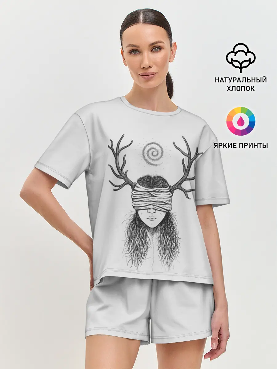 Женская пижама с шортами / True Detective