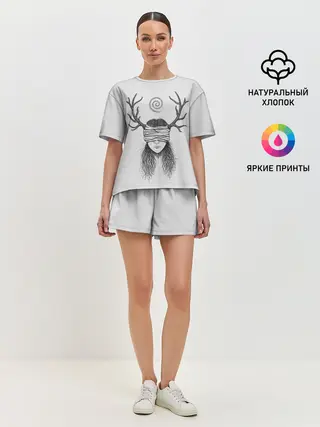 Женская пижама с шортами / True Detective