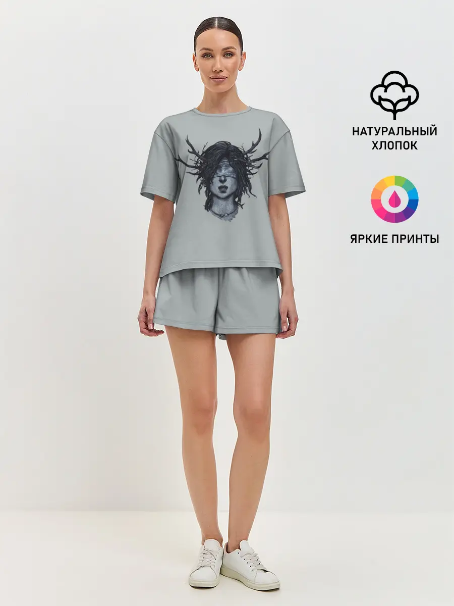 Женская пижама с шортами / True Detective