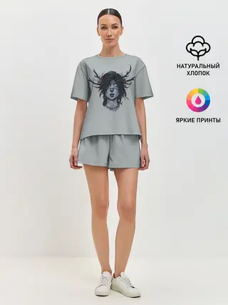 Женская пижама с шортами / True Detective