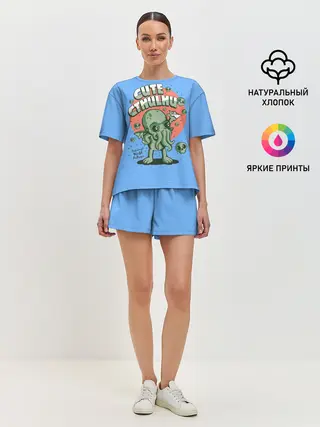 Женская пижама с шортами / Ктулху
