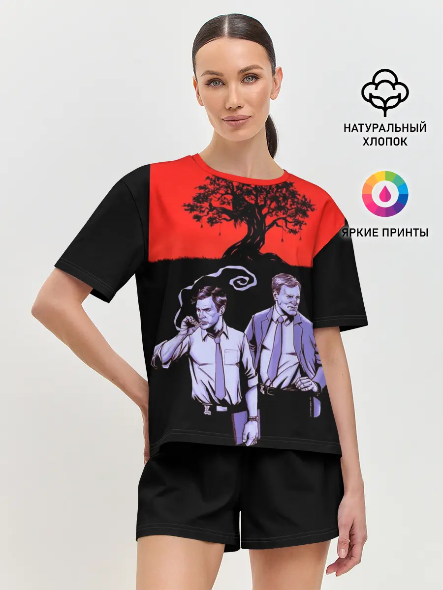 Женская пижама с шортами / True Detective