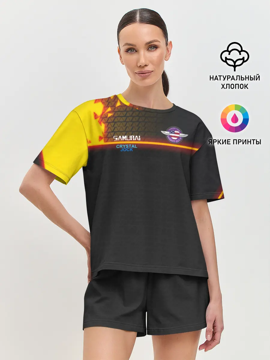 Женская пижама с шортами / CYBERPUNK 2077 SAMURAI