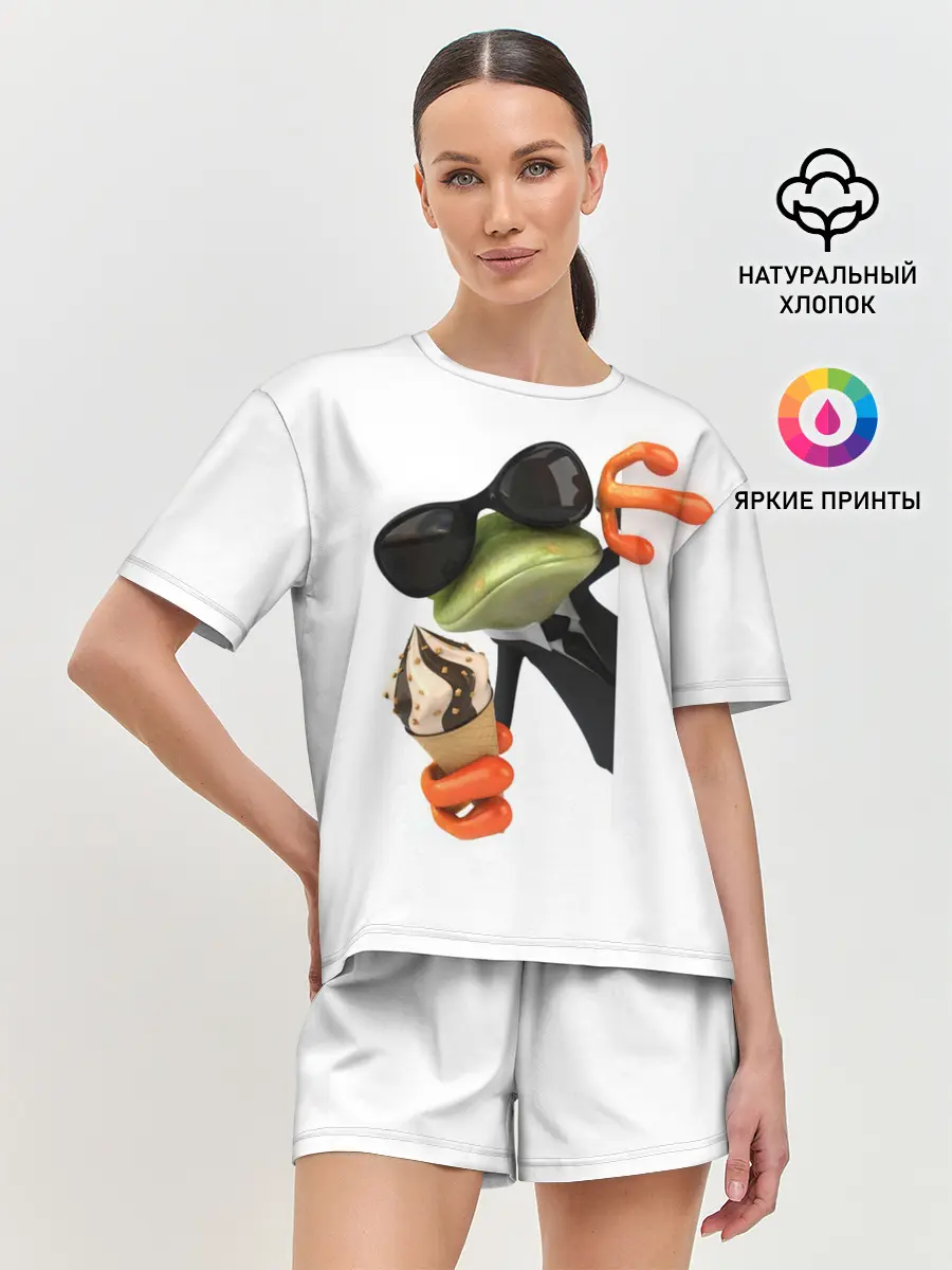 Женская пижама с шортами / АГЕНТ ЛЕГУШАЧ | AGENT FROG